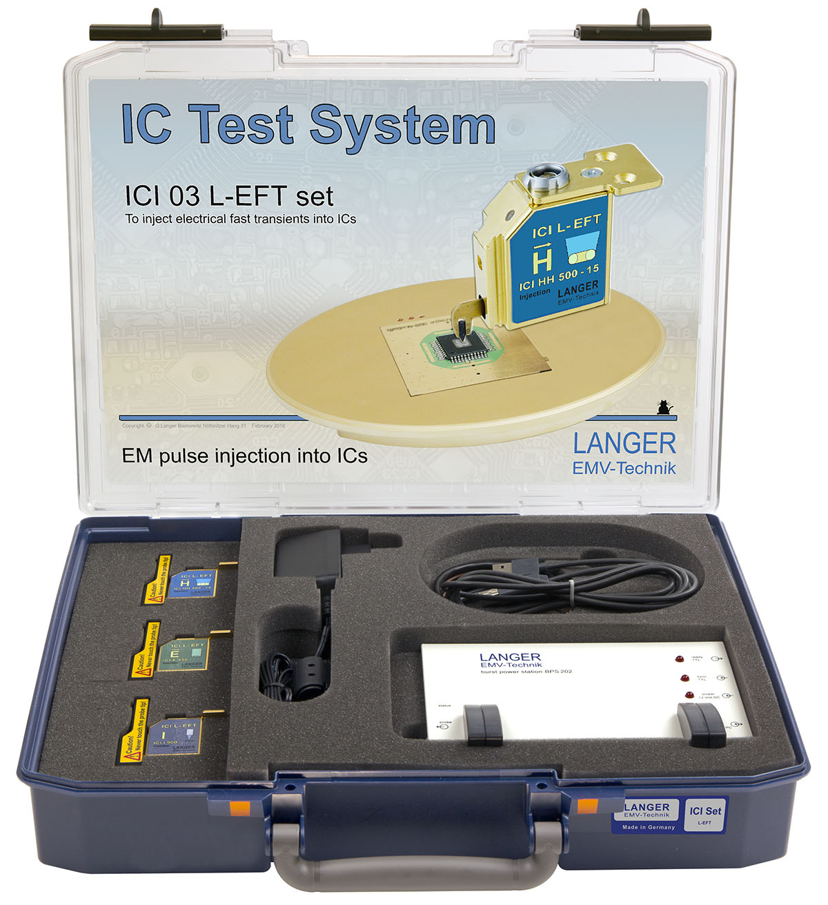 ICI 03 L-EFT set, 集成电路Langer电磁脉冲耦合 SMA